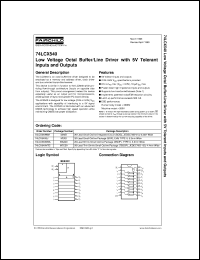 datasheet for 74LCX540SJ by Fairchild Semiconductor