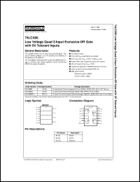datasheet for 74LCX86MX by Fairchild Semiconductor