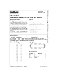datasheet for 74LCXH16244MEA by Fairchild Semiconductor