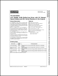 datasheet for 74LCXZ162244MEX by Fairchild Semiconductor
