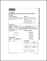 datasheet for 74LVQ240SC by Fairchild Semiconductor