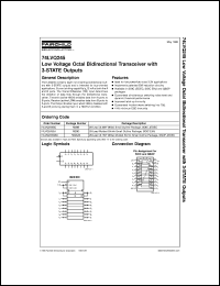 datasheet for 74LVQ245SJX by Fairchild Semiconductor