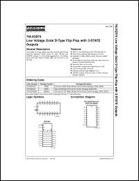 datasheet for 74LVQ374SCX by Fairchild Semiconductor