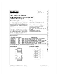datasheet for 74LVT2244WM by Fairchild Semiconductor