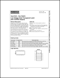 datasheet for 74LVT373MTCX by Fairchild Semiconductor