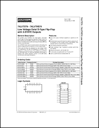 datasheet for 74LVT574MTCX by Fairchild Semiconductor