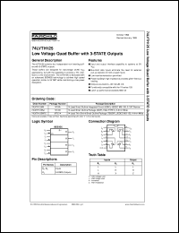 datasheet for 74LVTH125MX by Fairchild Semiconductor