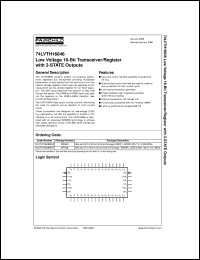 datasheet for 74LVTH16646MEAX by Fairchild Semiconductor