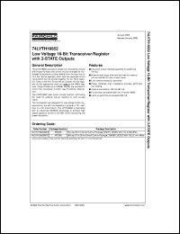 datasheet for 74LVTH16652MEAX by Fairchild Semiconductor