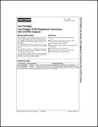 datasheet for 74LVTH16952MEAX by Fairchild Semiconductor