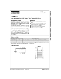 datasheet for 74LVTH273WM by Fairchild Semiconductor