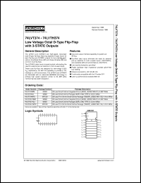 datasheet for 74LVTH374MTCX by Fairchild Semiconductor