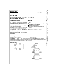 datasheet for 74LVTH646MTCX by Fairchild Semiconductor