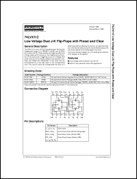 datasheet for 74LVX112MX by Fairchild Semiconductor