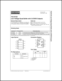 datasheet for 74LVX125MSCX by Fairchild Semiconductor