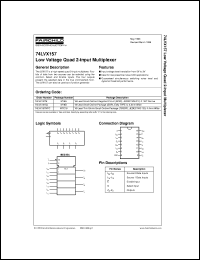 datasheet for 74LVX157MSCX by Fairchild Semiconductor