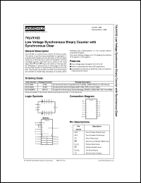 datasheet for 74LVX163MX by Fairchild Semiconductor