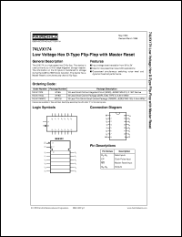 datasheet for 74LVX174MX by Fairchild Semiconductor