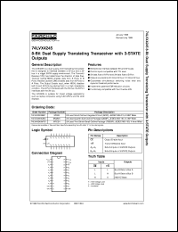 datasheet for 74LVX4245WM by Fairchild Semiconductor