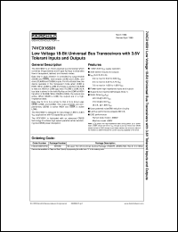 datasheet for 74VCX16501MTDX by Fairchild Semiconductor
