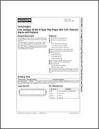 datasheet for 74VCX16821MEA by Fairchild Semiconductor