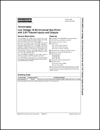 datasheet for 74VCX16835MTDX by Fairchild Semiconductor