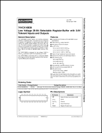 datasheet for 74VCX16839MTDX by Fairchild Semiconductor