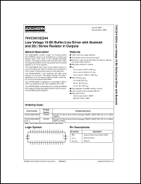 datasheet for 74VCXH162244MTX by Fairchild Semiconductor