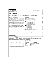 datasheet for 74VCXH16244MTDX by Fairchild Semiconductor
