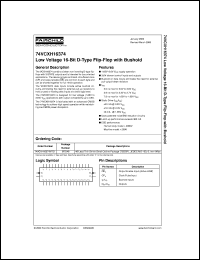 datasheet for 74VCXH16374MTD by Fairchild Semiconductor