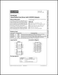 datasheet for 74VHC240MSCX by Fairchild Semiconductor