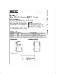 datasheet for 74VHC374SJ by Fairchild Semiconductor