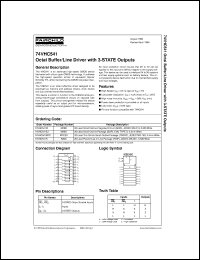 datasheet for 74VHC541M by Fairchild Semiconductor