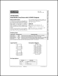 datasheet for 74VHCT244AM by Fairchild Semiconductor