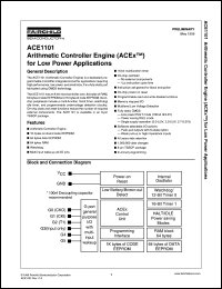 datasheet for ACE1101BM8X by Fairchild Semiconductor