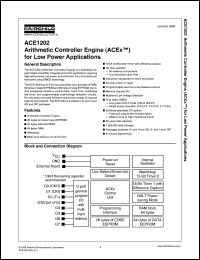 datasheet for ACE1202VM8X by Fairchild Semiconductor