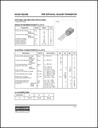 datasheet for BC307 by Fairchild Semiconductor