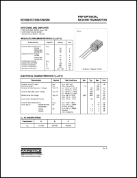 datasheet for BC556 by Fairchild Semiconductor