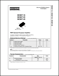 datasheet for BC80725 by Fairchild Semiconductor