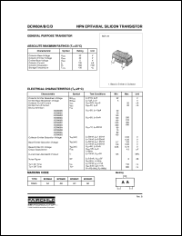 datasheet for BCW60A by Fairchild Semiconductor