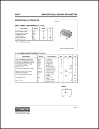 datasheet for BCW71 by Fairchild Semiconductor