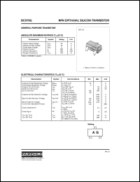 datasheet for BCX70G by Fairchild Semiconductor