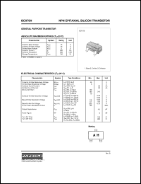 datasheet for BCX70H by Fairchild Semiconductor