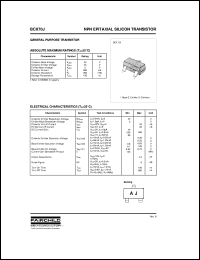 datasheet for BCX70J by Fairchild Semiconductor