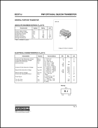 datasheet for BCX71J by Fairchild Semiconductor