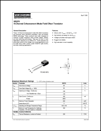 datasheet for BS270 by Fairchild Semiconductor
