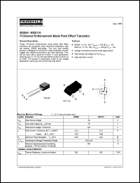 datasheet for BSS110 by Fairchild Semiconductor