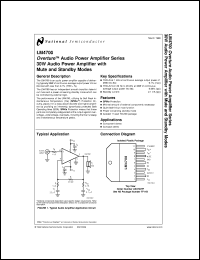 datasheet for LM4700T by 