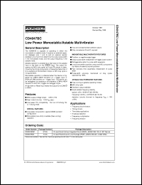 datasheet for CD4047BCMX by Fairchild Semiconductor