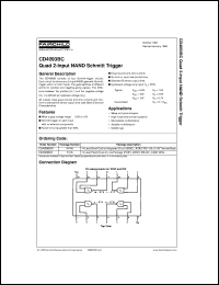 datasheet for CD4093BCMX by Fairchild Semiconductor
